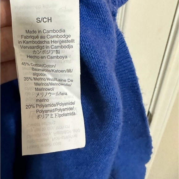 J Crew Blue sweater size small - Picture 3 of 5